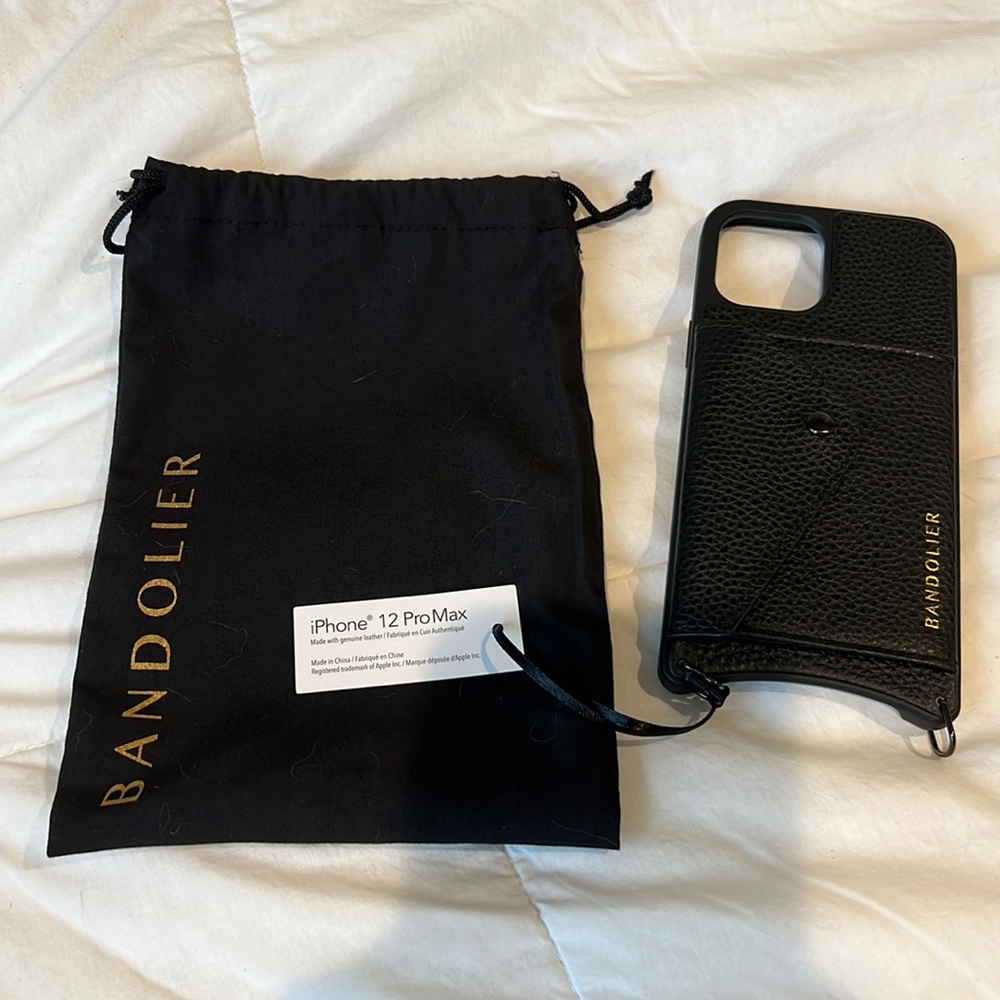 Bandolier Black/Pewter Hailey 12Pro Max case